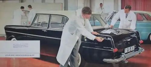 Opel Rekord Modellprogramm 1960 "Zeitbewusst und klassisch schön" Automobilprospekt (0114)