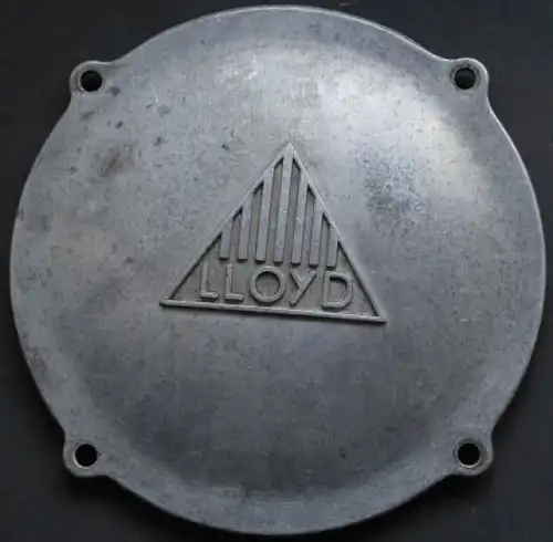 Lloyd Motorenwerke Getriebeabdeckung 1958 Metall mit Logo (1982)