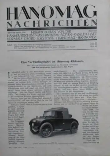 "Hanomag Nachrichten" Firmen-Magazin 1926 (8054)