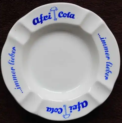 Afri Cola Aschenbecher "...immer lieber" 1968 Rastal-Porzellan (8068)