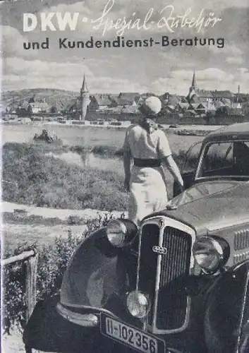 DKW Modellprogramm 1936 "Kundendienstberatung" Automobilprospekt (8758)