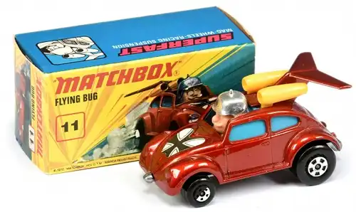 Matchbox Lesney Flying Bug Volkswagen 1972 Metallmodell in Originalbox (8136)