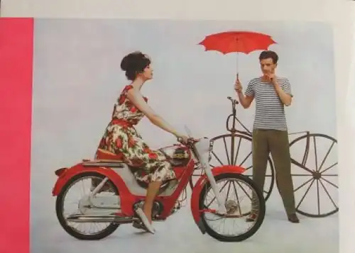 Jawa Manet Motorrad Modellprogramm 1960 Motorradprospekt (8166)