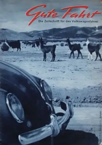 "Gute Fahrt" Volkswagen Zeitschrift 1958 (8505)