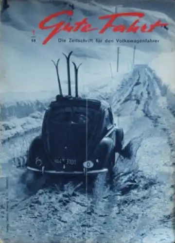 "Gute Fahrt" Volkswagen Zeitschrift 1958 (8521)