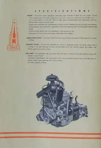 Moskwitsch 400 Modellprogramm 1949 Automobilprospekt (3241)