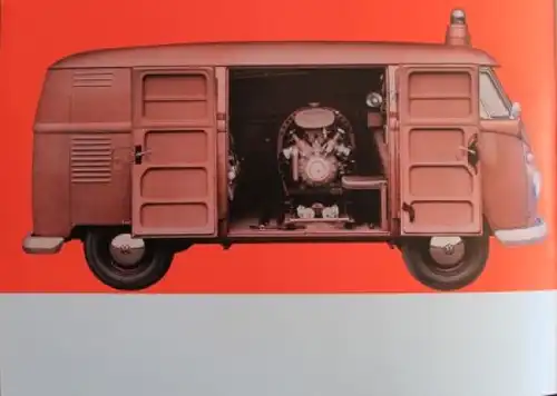 Volkswagen T1 Transporter Feuerlöschfahrzeug TSF Modellprogramm 1959 Automobilprospekt (8555)