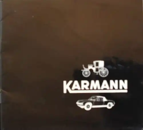Karmann Modellprogramm 1972 Automobilprospekt (8607)