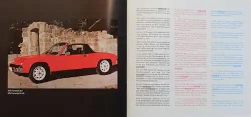 Karmann Modellprogramm 1972 Automobilprospekt (8607)