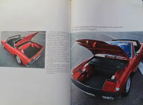 Porsche 914 Modellprogramm 1969 "Vous presentent une voiture de sport" Automobilprospekt (8609)