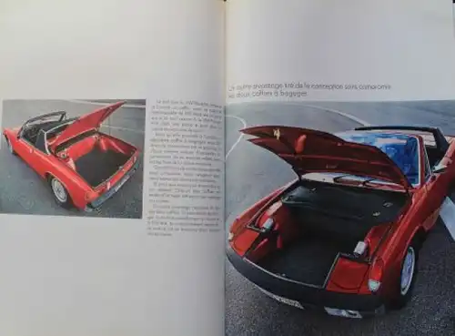 Porsche 914 "Vous presentent une voiture de sport" 1969 Automobilprospekt (8609)