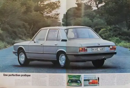 BMW 520 Modellprogramm 1972 Automobilprospekt (8614)