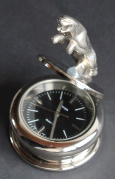 Swiza Tischuhren Jaguar Swiza Tischuhr Mit Kühlerfigur Verkehr