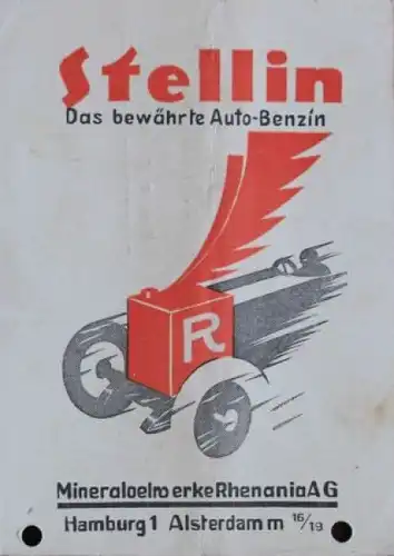 Shell Rhenania-Ossag "Stellin das bewährte Autobenzin" 1925 Werkspostkarte (8771)