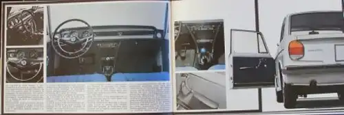 Lancia Fulvia Modellprogramm 1969 Automobilprospekt (9034)