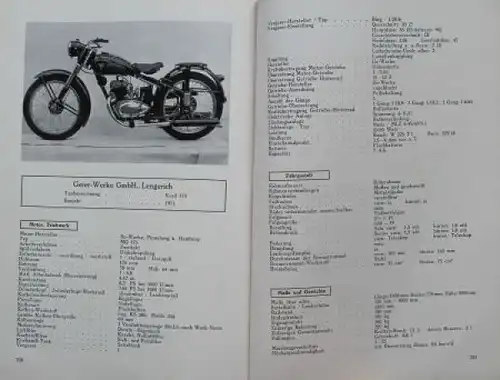 Windecker "Motorradtypen 1951-52" 1951 Motorrad-Jahrbuch (9163)