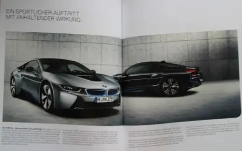 BMW i8 Modellprogramm 2016 Automobilprospekt (9182)
