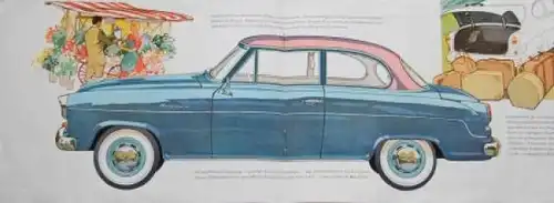 Borgward Isabella Modellprogramm 1957 Automobilprospekt (9221)