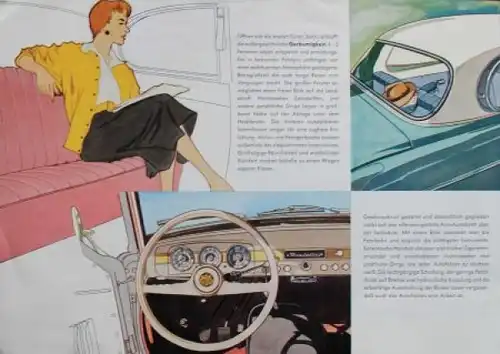 Borgward Isabella Modellprogramm 1957 Automobilprospekt (9221)