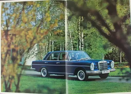 Mercedes-Benz 250 S - 300 SE Modellprogramm 1965 Automobilprospekt (8871)