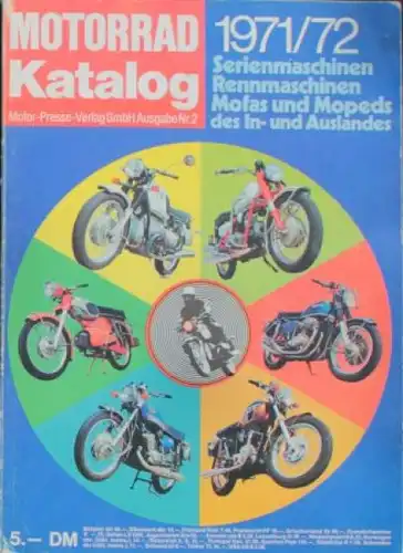 "Motorrad Katalog 71/72 - Serien- und Rennmaschinen" Jahreskatalog 1971 (3647)