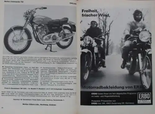 "Motorrad Katalog 71/72 - Serien- und Rennmaschinen" Jahreskatalog 1971 (3647)