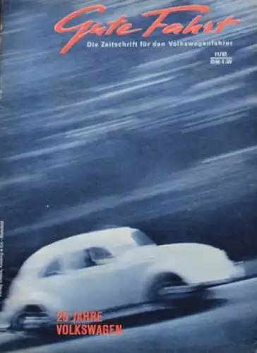"Gute Fahrt" Volkswagen Zeitschrift 1961 (3300)