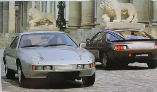 Porsche 928 S Modellprogramm mit Preisliste und Farben 1981 Automobilprospekt (9270)