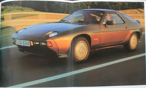 Porsche 928 S Modellprogramm mit Preisliste und Farben 1981 Automobilprospekt (9270)