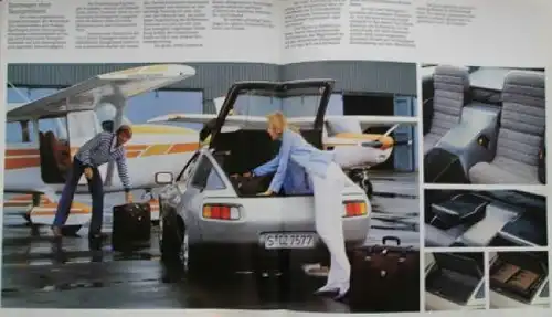Porsche 928 S Modellprogramm mit Preisliste und Farben 1981 Automobilprospekt (9270)