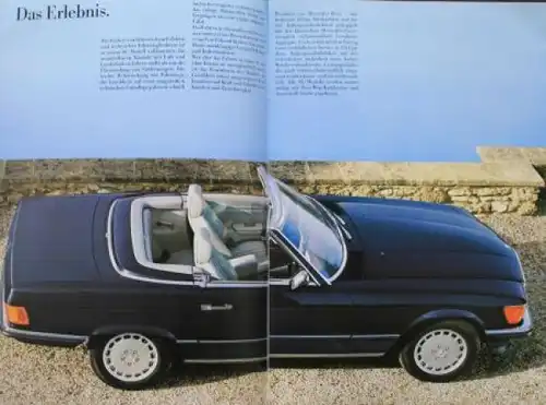 Mercedes-Benz 300 SL - 500 SL Modellprogramm 1988 Automobilprospekt (9288)