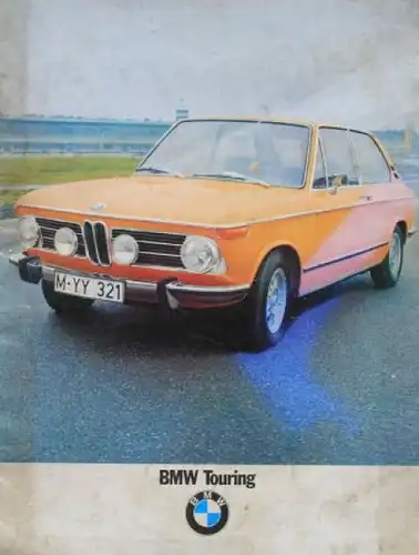 BMW 1800 Touring Modellprogramm 1971 Automobilprospekt (9289)