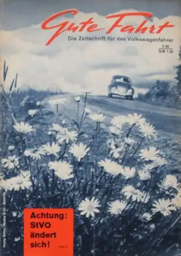 "Gute Fahrt" Volkswagen Zeitschrift 1960 (9301)