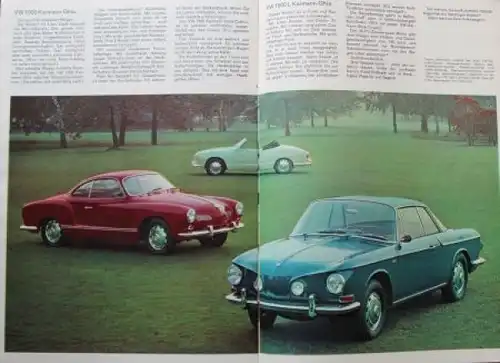 Volkswagen Modellprogramm 1967 Automobilprospekt + Motor Journal (1800)