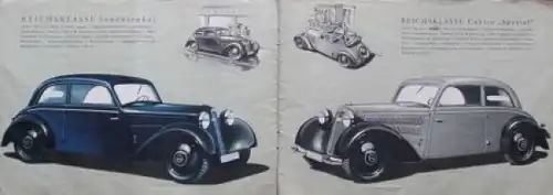 DKW Auto-Union Modellprogramm 1938 Automobilprospekt (6329)