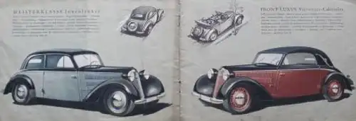 DKW Auto-Union Modellprogramm 1938 Automobilprospekt (6329)