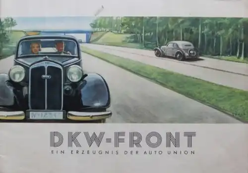 DKW Front Modellprogramm 1937 "Ein Erzeugnis der Auto-Union" Automobilprospekt (1721)