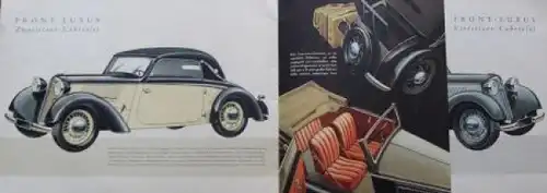 DKW Front Modellprogramm 1938 Automobilprospekt (2335)
