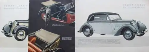 DKW Front Modellprogramm 1938 Automobilprospekt (2335)