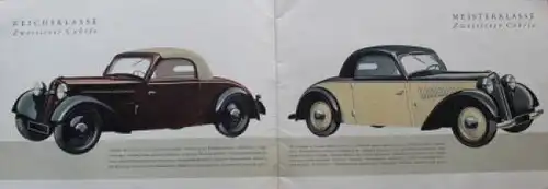 DKW Front Modellprogramm 1938 Automobilprospekt (2335)