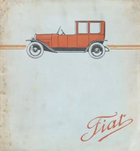 Fiat Modellprogramm 1920 Automobilprospekt (9322)