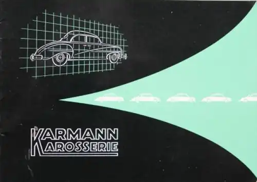 Karmann Karosserie Modellprogramm 1953 Automobilprospekt  (0178)