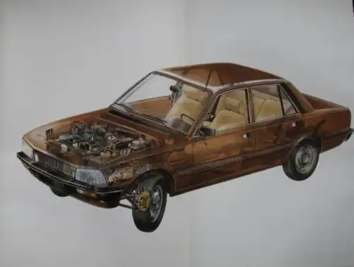 Peugeot 505 Modellprogramm 1979 "Technische Beschreibung" 1979 Automobil-Pressemappe (1796)