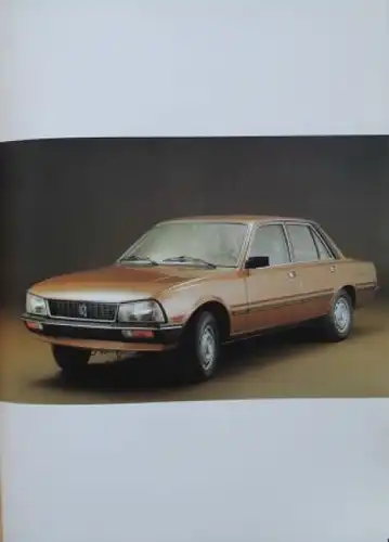 Peugeot 505 Modellprogramm 1979 "Technische Beschreibung" 1979 Automobil-Pressemappe (1796)