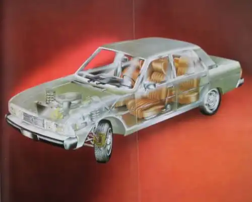 Peugeot 604 V6 SL Modellprogramm 1975 Automobil-Pressemappe (2341)