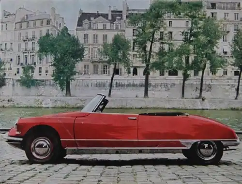 Citroen DS 19 Cabriolet Farbprogramm 1960 "Decapotable coloris" Automobilprospekt (5775)