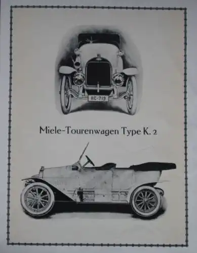 Miele & Cie Automobilfabrik Modellprogramm 1912 (S0587)