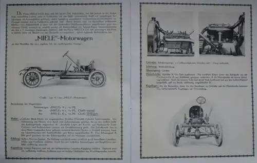 Miele & Cie Automobilfabrik Modellprogramm 1912 (S0587)