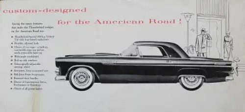 Ford Thunderbird Modellprogramm 1957 "Distinctively new" Automobilprospekt (4382)