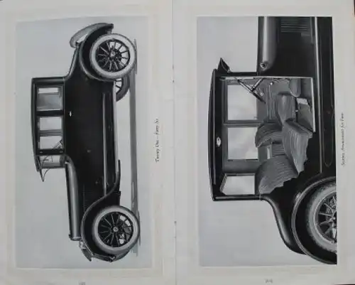 Buick Valve-in-Head Six Cylinder Modellprogramm 1921 Automobilprospekt (9535)